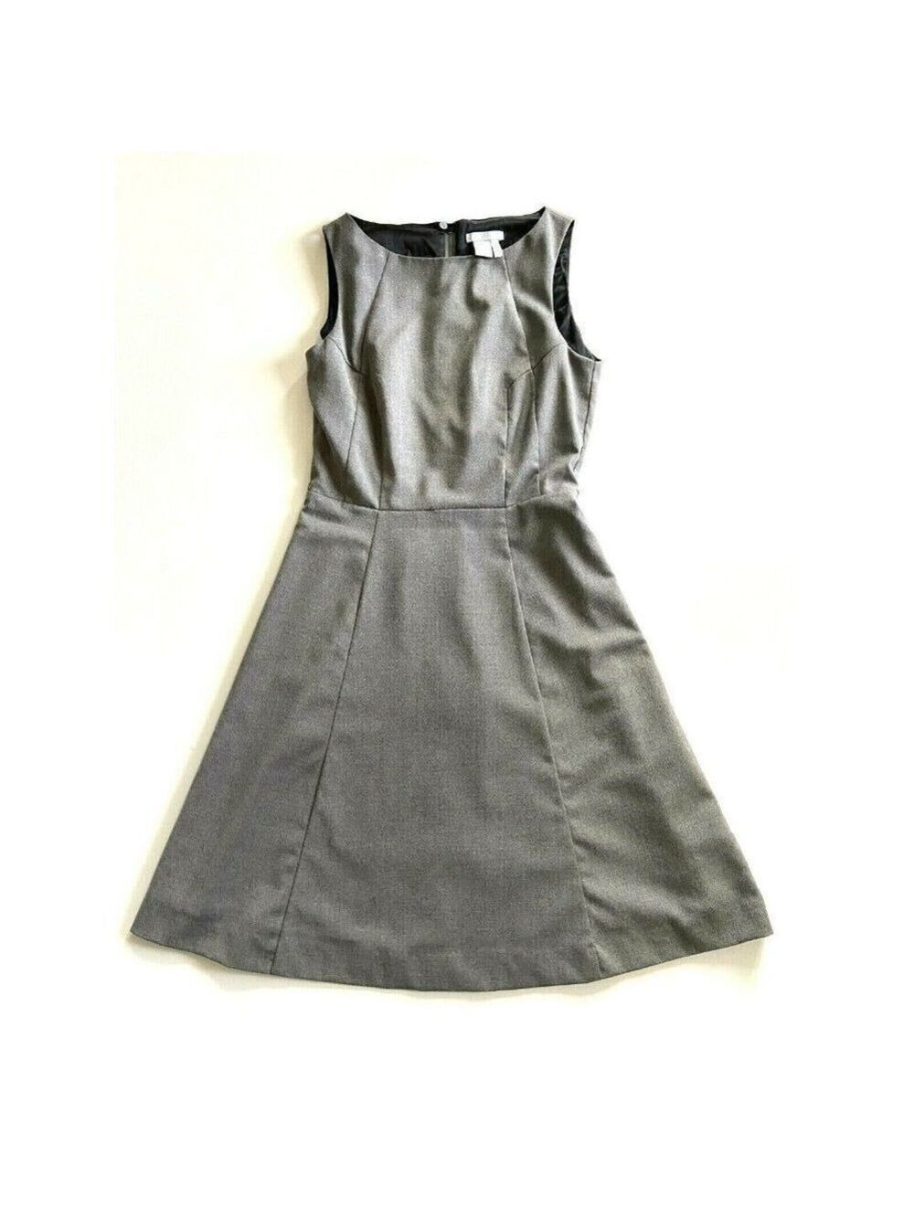 H&M Women's Grey Sleeveless A-Line Dress Size US 6